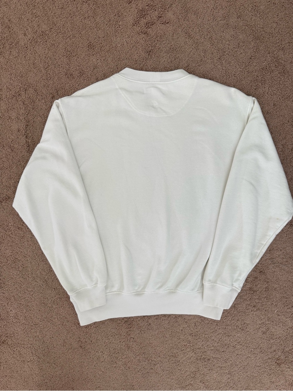 Anine Bing White Logo Crewneck Sweatshirt Size Small Vintage 100% Cotton - Picture 2 of 8